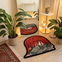 Tapis et moquette personnalisés en tissu tufté d'anime de haute qualité, vente en gros, tapis de sol en peluche douce de forme personnalisée pour la décoration de la pièce