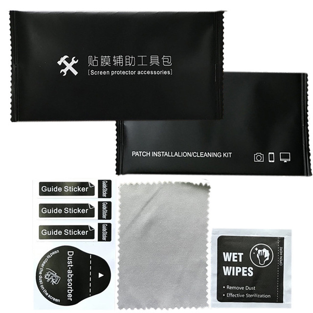 Cell Phone Screen Protector Accessories Installation Tools Bag Tempered Glass Screen Protector Cleaning Tool Kit Set