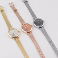 Pabrik Baru Memproses Kustomisasi Jam Tangan Quartz, Jam Tangan Fashion Milan & Tali Mesh, Jam Tangan Digital Minimalis Wanita