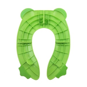 Couvre-siège <span class=keywords><strong>de</strong></span> <span class=keywords><strong>toilette</strong></span> pliable en silicone souple, écologique, en forme d'animal personnalisé, lavable, pour bébés, tout-petits et enfants - Product Image 4
