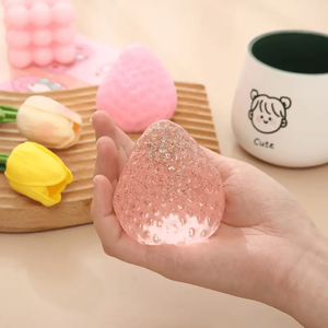 Jouets sensoriels personnalisés en forme de fraise à presser pour enfants, anti-anxiété, anti-stress, nouveauté, jouet sensoriel - Product Image 2