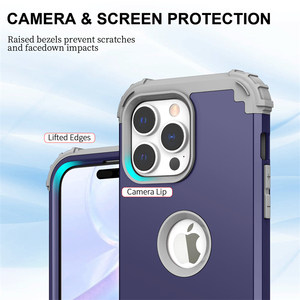 Étui robuste antichoc pour <span class=keywords><strong>iPhone</strong></span> 15 Pro Max, hybride 3 en 1, protection contre les chocs, étui robuste pour <span class=keywords><strong>iPhone</strong></span> 15 Plus 14 Pro 13 <span class=keywords><strong>12</strong></span> 11 XS XR - Product Image 3