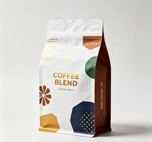Bolsas de Fondo Cuadrado Personalizadas de Alta Calidad con su Logotipo, con Cierre y Líneas de Desgarre, Bolsas de Aluminio para Empacar Café en Bolsas de 500g - Product Image 1