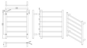 <span class=keywords><strong>Toallero</strong></span> Eléctrico de Acero Inoxidable para Baño de Hotel <span class=keywords><strong>con</strong></span> Control de Temperatura, <span class=keywords><strong>Termostato</strong></span> y Pantalla <span class=keywords><strong>Digital</strong></span> - Product Image 5