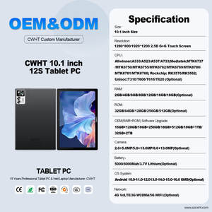 Tablet PC con Teclado, Soporte OEM, Velocidad Rápida, Pantalla Capacitiva Android 14 de 10 Pulgadas, Doble <span class=keywords><strong>SIM</strong></span>, Llamadas, 8GB 128GB WIFI 4G - Product Image 3