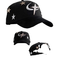 Tersedia 100% Baru Kualitas Asli Katun Bordir 3D Logo 5 Panel Topi Trucker Berhias Rhinestone Gorra Del Mago Barbas Hats Ct