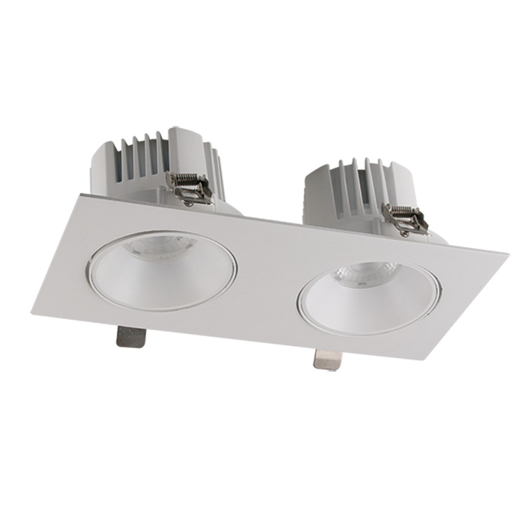 Два источника света 12 Вт * 2, Светодиодный точечный светильник высокого уровня, встроенный Точечный светильник, точечный светильник COB