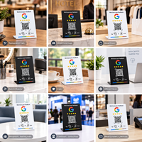 Support de table en PVC avec code QR dynamique RFID et NFC, menu de restaurant, design étanche