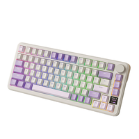 Attack Shark X85PRO Clavier mécanique à trois modes RVB Bt sans fil illuminé personnalisé échangeable à chaud avec affichage