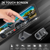 Caméra de rétroviseur à succès avec dashcam LVDS, streaming HD 2K, caméra de recul 2K et caméra avant 1080P pour voiture (DVR)