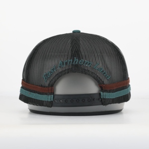 Custom Men's 5-Panel Mesh Trucker Cap Fashionable Printing <b>Patch</b> Stripes Hat for Performance Sports Outdoor 3D Embroidery - Product Image 5