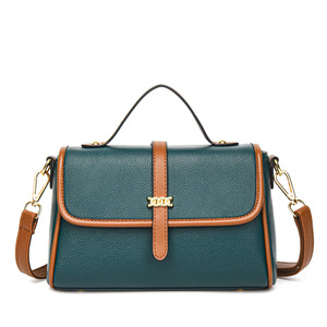 Women's Zipper Polyester PU Top Handle Bag Solid Color Black <b>Blushing</b> Light - Product Image 4