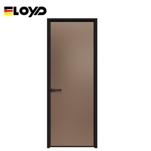 Puerta abatible corrediza de aluminio de estilo moderno de alta calidad de Eloyd, puerta de baño Exterior impermeable <span class=keywords><strong>para</strong></span> vidrio de restaurante - Product Image 3