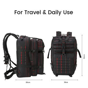 Lupu BL129 45L Waterproof Large Capacity Oxford Camouflage Fashion Tactical <b>Backpack</b> Internal <b>Frame</b> Zipper Closure Internal - Product Image 6