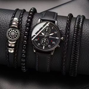 Reloj deportivo de tendencia de moda informal para hombre de alta calidad 2024 + conjunto de 3 piezas pulsera de negocios <span class=keywords><strong>MW2</strong></span> reloj de cuarzo para hombre - Product Image 4