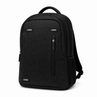 Sac à dos unisexe multi-compartiments pour ordinateur portable, dos en maille respirante, résistant à l'eau, en polyester, fermeture éclair, pour l'école et l'ordinateur