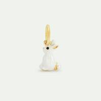 Collier pendentif DIY coloré plaqué or 18 carats, série animale mode quotidienne, breloques émaillées chien, canard, cheval, lézard pour bijoux femme