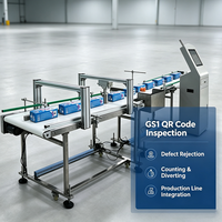Equipo de Inspección Automatizado para la Adquisición de Datos de Códigos QR en Línea, Rechazo de Productos Defectuosos y Máquina de Conteo Automático