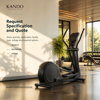 Bicicleta Elíptica Magnética Comercial para Gimnasios, Hoteles, Zonas de Cardio en Apartamentos y Proyectos de Gimnasios Comerciales