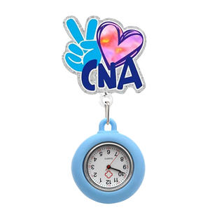Adorable Reloj de Bolsillo Retráctil con Broche de ABS Brillante de Dibujos Animados para Enfermeras, Porta-Credenciales, Diseños Personalizados para Hospitales Pediátricos - Product Image 4