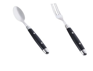 Juego de Cubiertos de Acero Inoxidable con Mango de Plástico PP, 24 Piezas, Vajilla <span class=keywords><strong>Personalizada</strong></span>, Cucharas, Tenedores, Cuchillos, Juego de Cubiertos Planos - Product Image 3
