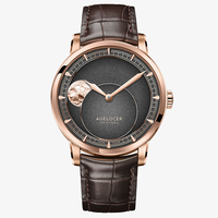 AGELOCER Major Breakthrough 29.51-Days Moon Phase Watch Astronome original Montre mécanique automatique à bracelet en cuir pour hommes