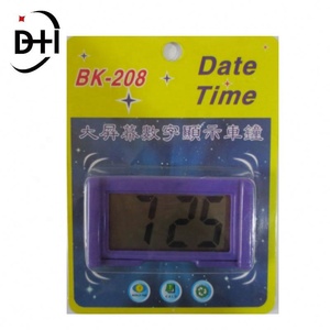 Small Self-Adhesive Car <b>Desk</b> Clock <b>Electronic</b> Watch Gauges Digital LCD Screen - Product Image 3