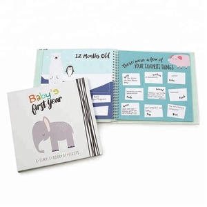 Wholesale Price High Quality Wire Binding First Year Baby Memory Books - Product Image 2