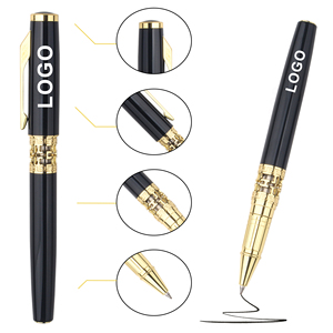 Customized Brand Business Metal Gel Ink <b>Pen</b> 1.00 mm Novelty Design With Logo Printed Personal for Advertising Gift - Product Image 2
