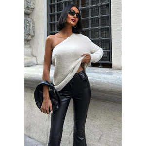 เสื้อสเวตเตอร์แขนยาว Sobe One สำหรับผู้หญิง สวมใส่สบาย ไม่เป็นขุย เนื้อนุ่ม สีชมพู ดำ เบจ น้ำเงิน - Product Image 4