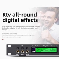 Micrófono Digital X5 Effector para Karaoke, Procesador de Reverberación de 5.1 Canales, Altavoz Profesional para Escenario
