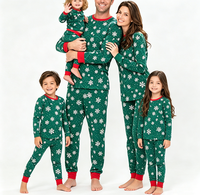 Maßgeschneiderte Neue Designs Familien-Pyjama-Set Baumwolle Weihnachts-Schlafanzüge für Frauen Männer Kinder Baby Bambus Weihnachten Passende Mutter-Kind-Pyjamas