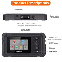 Escáner para Camiones de Servicio Pesado LAUNCH Creader CRP129 HD, Herramienta de Diagnóstico Completo del Sistema Diésel, Lector de Códigos