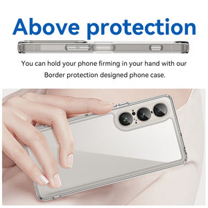 OEM espacio acrílico a prueba de golpes caso para <span class=keywords><strong>Sony</strong></span> <span class=keywords><strong>Xperia</strong></span> 1 VII 10 VI 1VI 5V 1 V 10 V con anillo magnético funda protectora de la cámara - Product Image 4