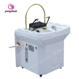 Kursi Keramas Portabel Mobile dengan Bak Keramik untuk Mencuci Rambut, Furnitur Spa Ramah Lingkungan dan Ekonomis dari Jepang untuk <span class=keywords><strong>Salon</strong></span> Rambut Kecil - Product Image 4