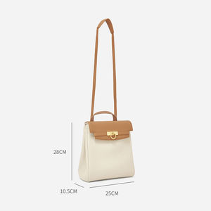 <span class=keywords><strong>Sac</strong></span> à dos élégant pour femme en cuir PU personnalisé avec logo, <span class=keywords><strong>sac</strong></span> à bandoulière de luxe, quincaillerie classique haut de gamme - Product Image 4