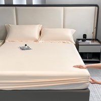 Doppelbett 3-teiliges Spannbettlaken-Set (160x200) 300TC Polyester/Baumwolle Weiche Langlebige Komfortable Bettwäsche für Perfekten Schlaf