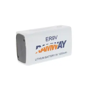연기 경보 RAMWAY에 대 한 새로운 ER9V 리튬 이온 배터리 1200mah 기본 비 충전식 배터리