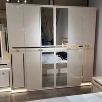 Ensemble de meubles de chambre à coucher moderne blanc avec tête de lit surélevée, cadre de lit classique de luxe pour chambre à coucher, disponible en tailles Queen et King, ensemble de luxe