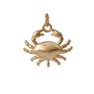Colgante de Cangrejo Chapado en Oro con Diseño de Estrella, Joyería de Animales Marinos, Llavero para Collar o Pulsera, Regalo - Product Image 1
