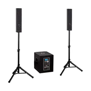 Sabine C100 Pacote de alto-falantes ativos para ambientes internos e externos, sistema de coluna de alto-falantes, equipamento portátil de som e áudio para palco