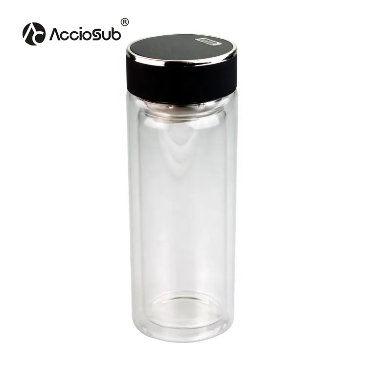 Acciosub новый дизайн стеклянная бутылка 500-1000 мл с двойными стенками Стекло путешествие Спорт на открытом воздухе сублимации стеклянный стакан воды с заварки
