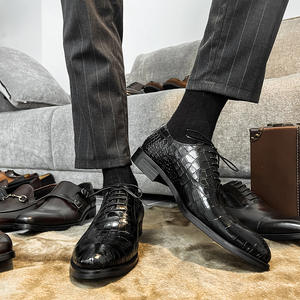 Zapatos Casuales de Cuero de Lujo para Hombre, Estilo Inglés, Hechos a Mano con Construcción Goodyear, Transpirables, de Piel de Caballo - Product Image 2