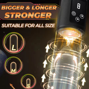 Pompa per Pene Automatica per Uomo Ingrandimento e Dilatazione Trainer Pompa a Vuoto per Pene Sex Toy 9 Livelli di Aspirazione Masturbatore Maschile Sex Toy per Uomini 18+ - Product Image 5
