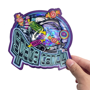 Bolsa Mylar personalizada 3,5 con caja de presentación para embalaje de gominolas de dulces de flores resistente a los niños 3,5G 7g 14g bolsa Mylar troquelada - Product Image 6