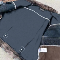 DIZNEW Vente flash Veste de marque Spring Creek Do Veste en jean vintage pour homme Veste bomber américaine de rue en denim Logo personnalisé
