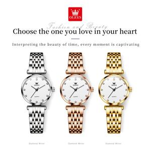 Reloj de Lujo Personalizado con Logotipo OEM 5596, Reloj de Pulsera de Cuarzo Elegante e Impermeable para Mujer, Regalos de Lujo - Product Image 6