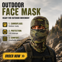 Balaclava tactique intégrale CS Sportsmens pour la randonnée, le cyclisme, le snowboard, les voyages, masque de protection solaire avec design en tissu extensible doux