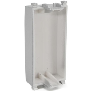 Plaque de couverture d'interrupteur grise compatible Vimar Plana, 1 poste, pour installation de prise électrique - Product Image 3