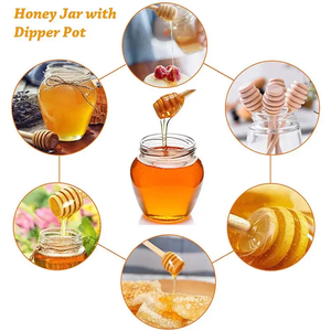 Sciroppo di legno mestoli bastoncini di legno bastoncini di <span class=keywords><strong>miele</strong></span> campeggio classico <span class=keywords><strong>cucchiaio</strong></span> di legno <span class=keywords><strong>per</strong></span> <span class=keywords><strong>miele</strong></span> perfetto fatto a mano 10cm - Product Image 5